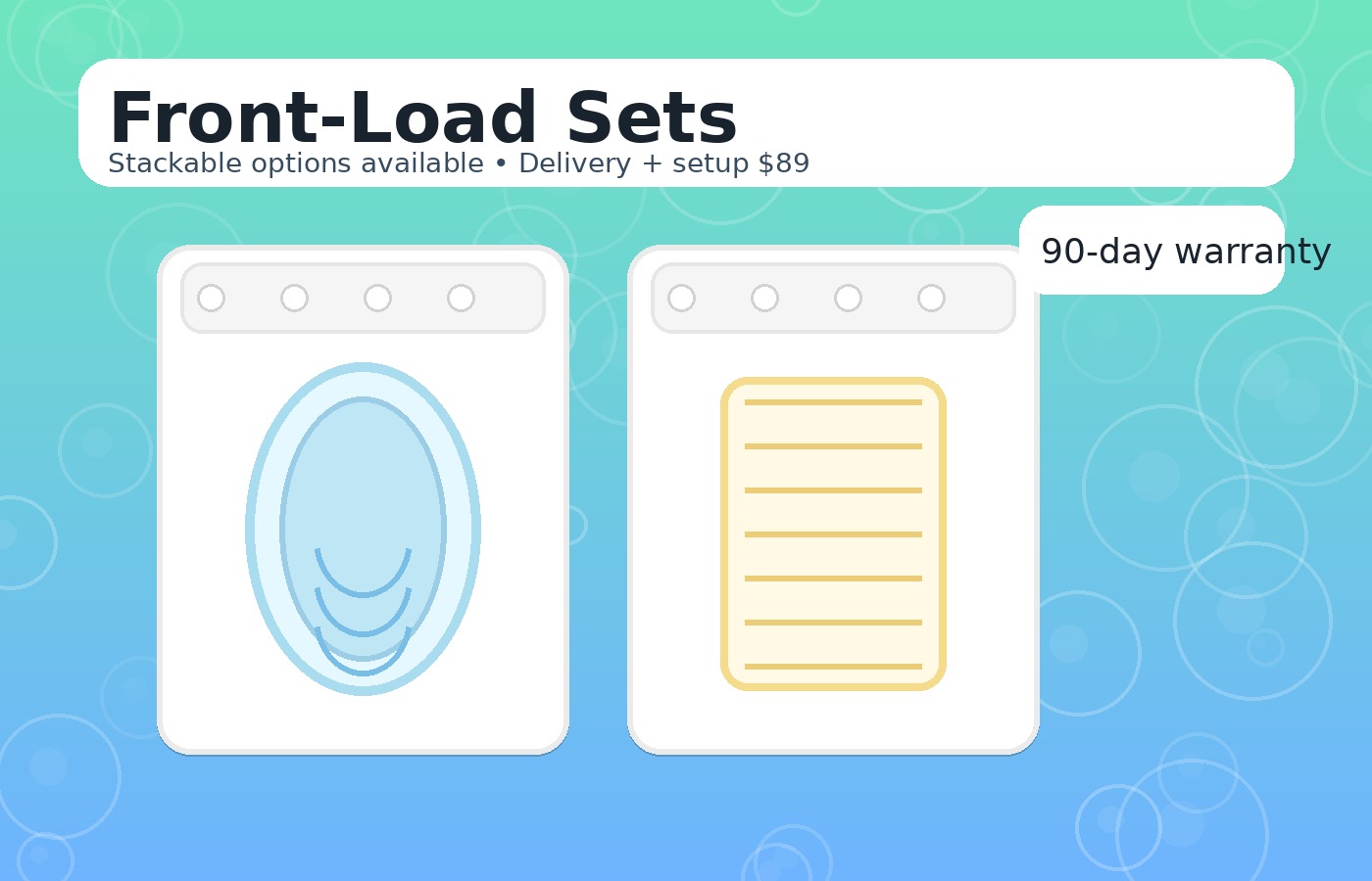 Washer and Dryer Set 2